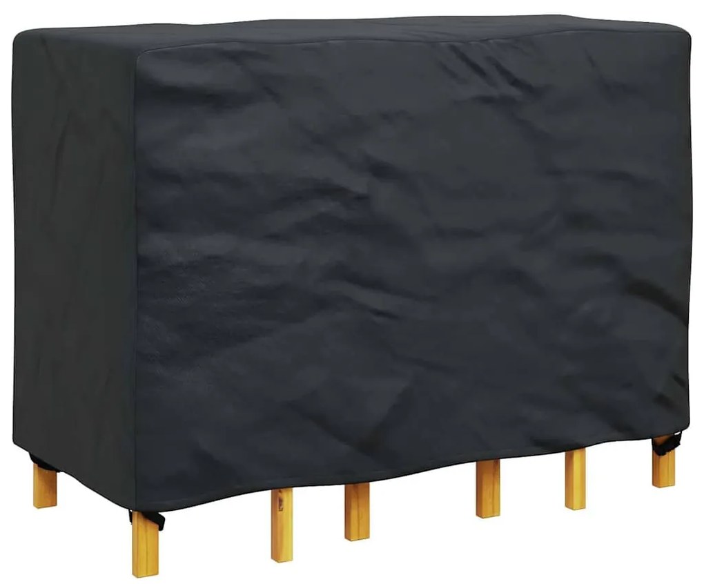 vidaXL Κάλυμμα επίπλων Μονόχρωμο Μαύρο 130 x 80 x 70 εκ. 420D