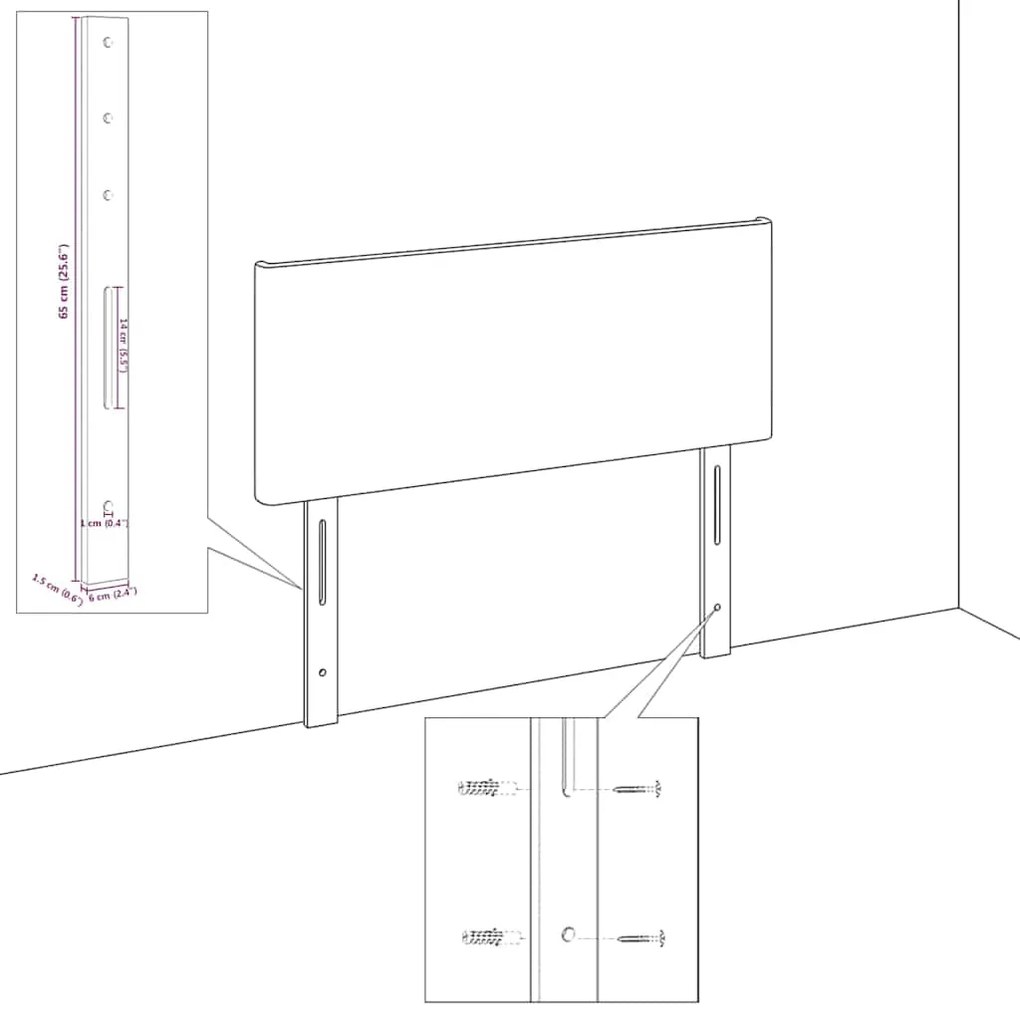vidaXL Υφασμάτινο Κεφαλάρι Geometric με κεφαλάρι Μπλε 180 cm ύφασμα