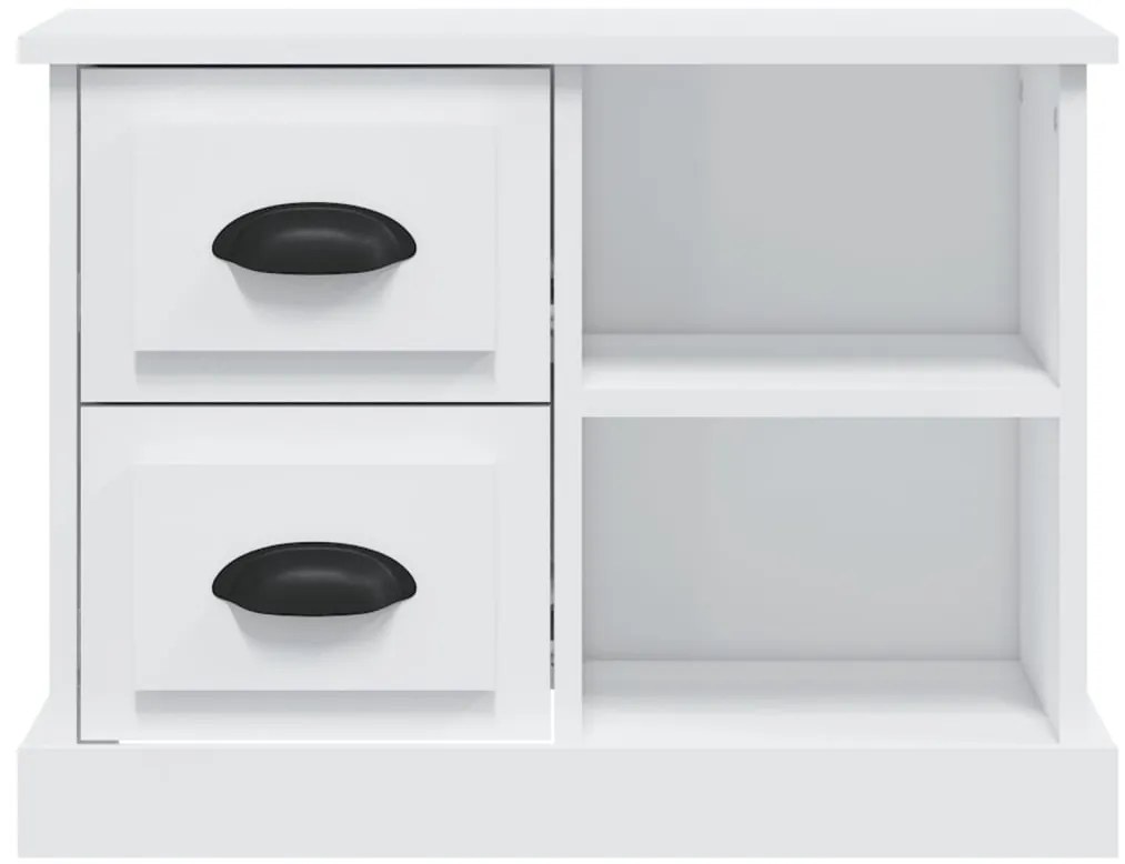 vidaXL Κομοδίνο Λευκό 60 x 35,5 x 45 εκ.