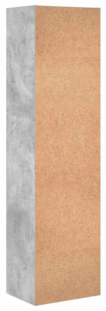 vidaXL Βιβλιοθήκη Γκρι Σκυροδέματος 40x30x152 εκ. Επεξεργ. Ξύλο