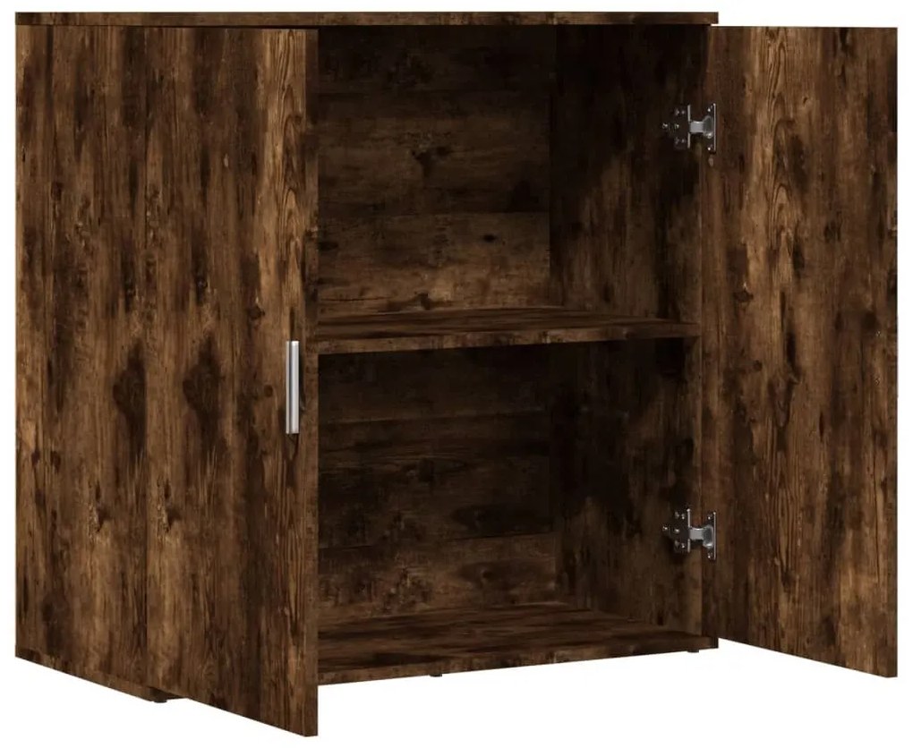 Βοηθητικό Ντουλάπι Καπνιστή Δρυς 79x38x80εκ. Επεξεργασμένο Ξύλο - Καφέ