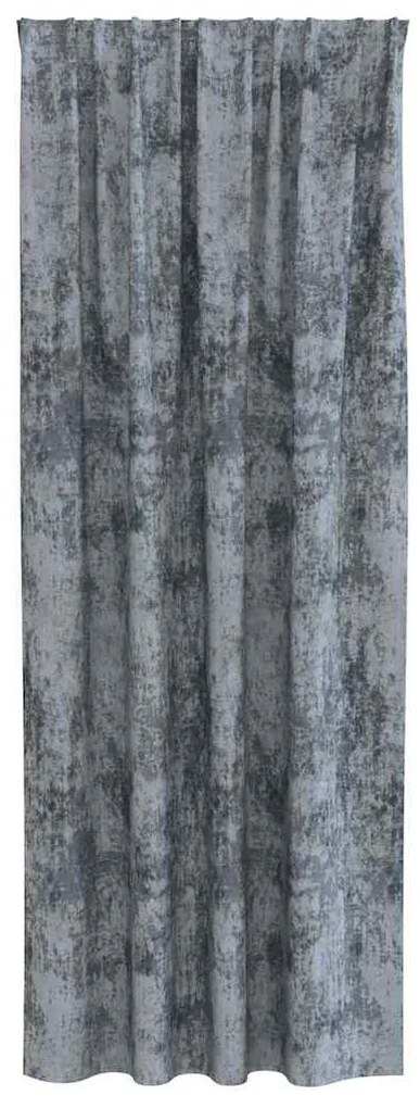 vidaXL Κουρτίνα με κουρτίνες 2 pcs Ασημί γκρι 260 x 140 εκ. Βελούδο
