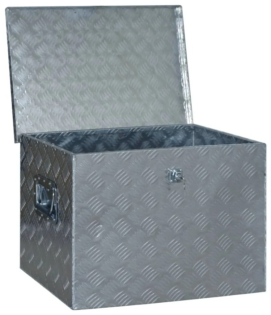 Κουτί Αποθήκευσης Ασημί 610 x 430 x 455 εκ. Αλουμινίου - Ασήμι