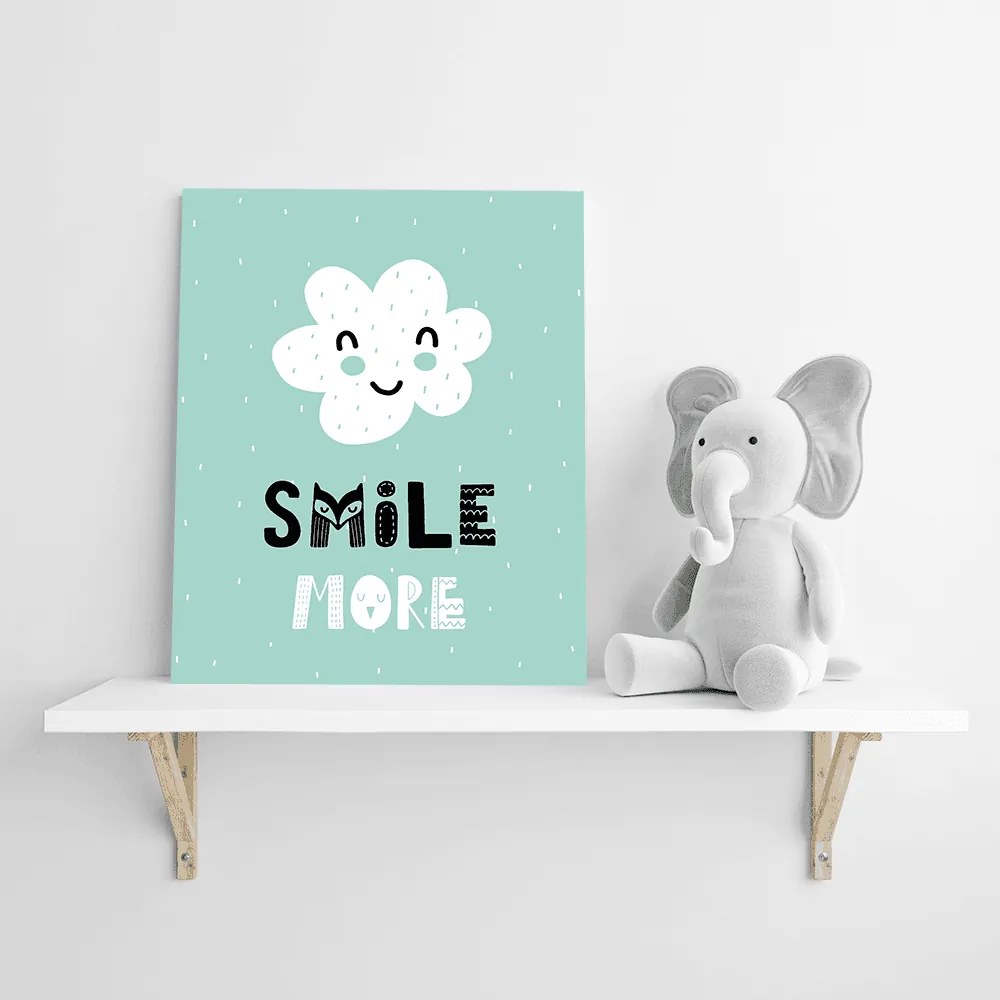 Παιδικός πίνακας σε καμβά Smile More KNV0509 30cm x 40cm