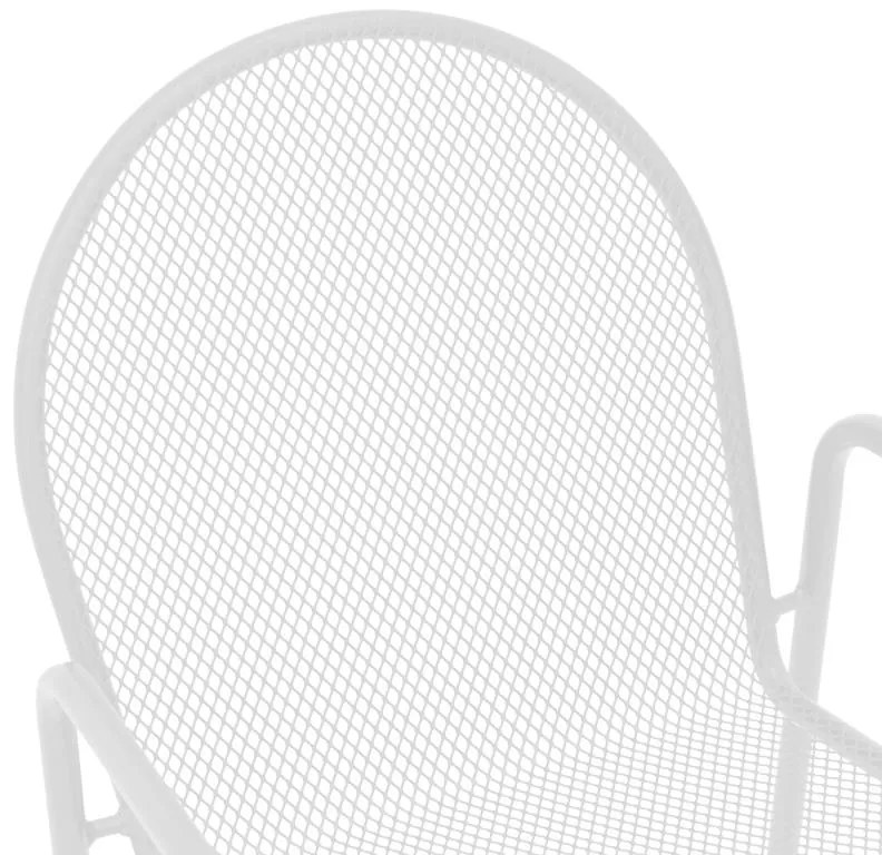 Καρέκλα - Πολυθρόνα Tarete στοιβαζόμενη λευκό μέταλλο 55x64x86.5 εκ. 55x64x86.5 εκ.