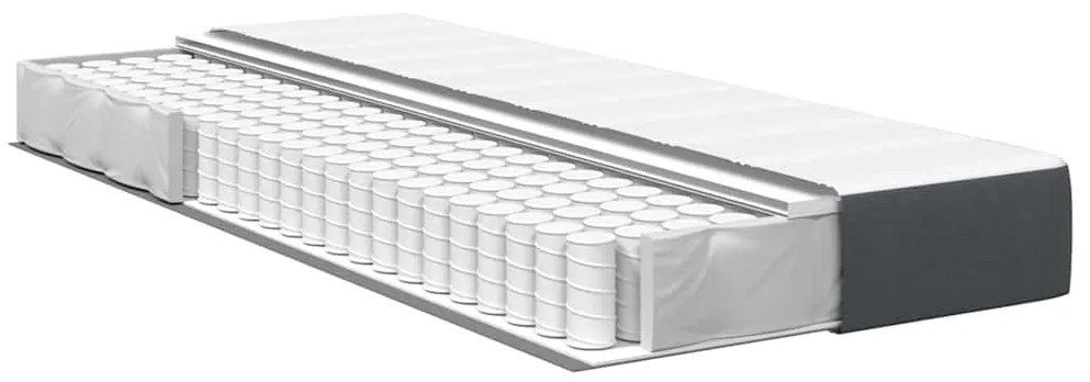 vidaXL Στρώμα Κρεβατιού με στρώμα Γκρι 80 x 200 cm ύφασμα