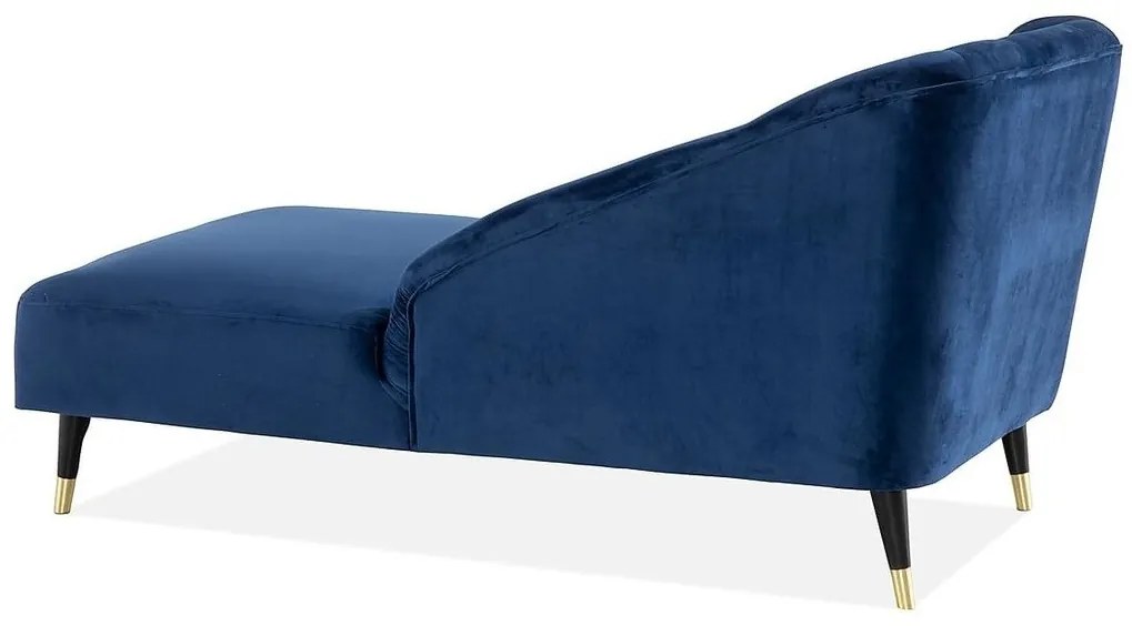 Ανάκλινδρο Augusta 145, Μπλε, 77x68x150cm, Ταπισερί, Πόδια: Ξύλο, Μέταλλο | Epipla1.gr