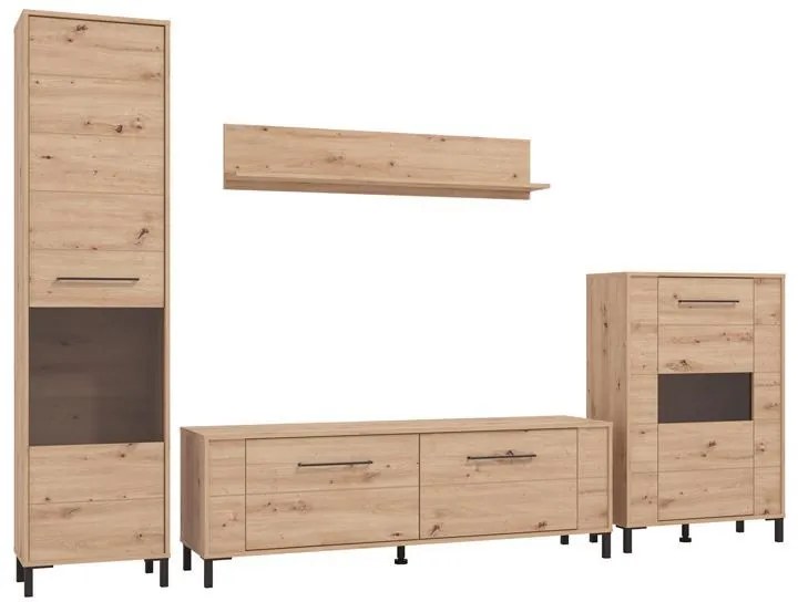 Σύνθετο σαλονιού DURHAM AH σε Artisan Oak 299x40x193εκ. 299x40x193 εκ.