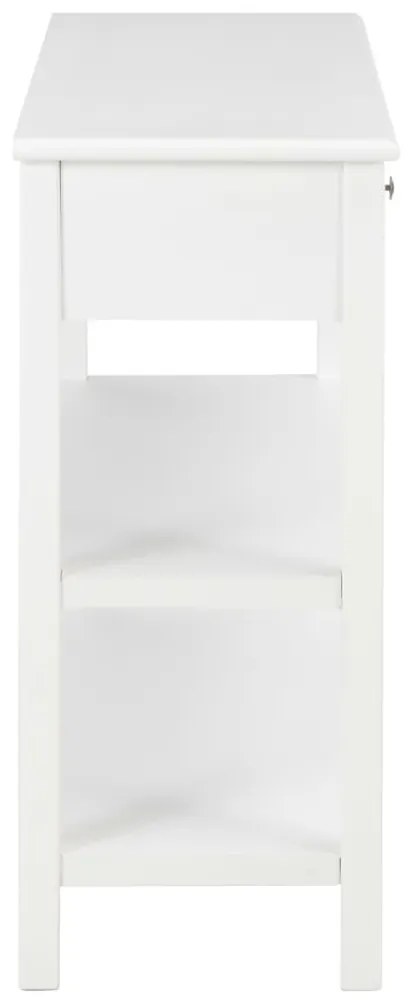 Κονσόλα Λευκή 110 x 35 x 80 εκ. από MDF - Λευκό