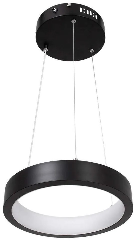 Φωτιστικό Οροφής Nemesis 61152 Led 20W Φ25cm Black GloboStar Metal