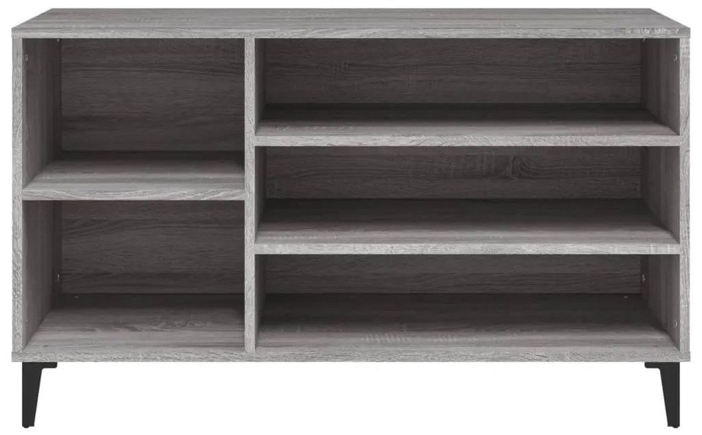 vidaXL Παπουτσοθήκη Γκρι Sonoma 102x36x60 εκ. από Επεξεργασμένο Ξύλο