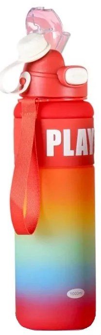 Φορητό παγούρι πλαστικό 800ml  Κόκκινο