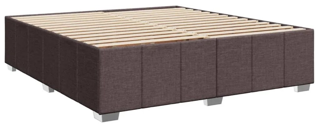 ΚΡΕΒΑΤΙ BOXSPRING ΜΕ ΣΤΡΩΜΑ ΣΚΟΥΡΟ ΚΑΦΕ 200X200 ΕΚ. ΥΦΑΣΜΑΤΙΝΟ 3291785