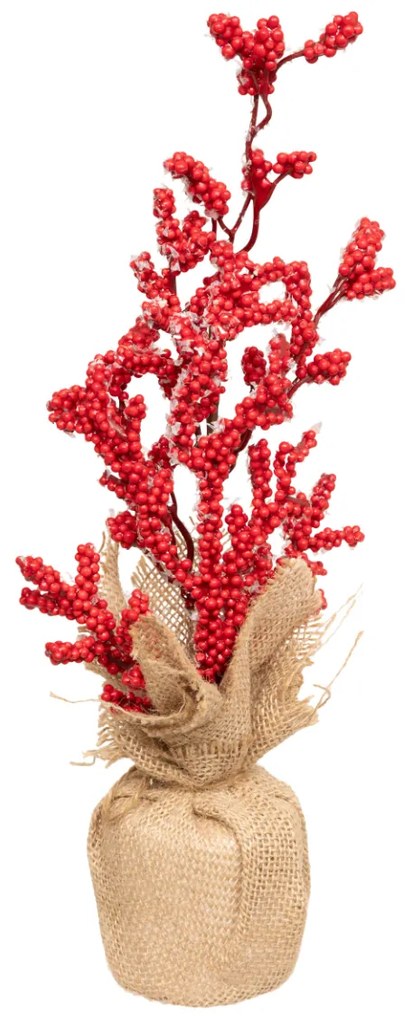 Τεχνητό Φυτό Σε Γλάστρα (Φ8x38) A-S Red Berry 208321A