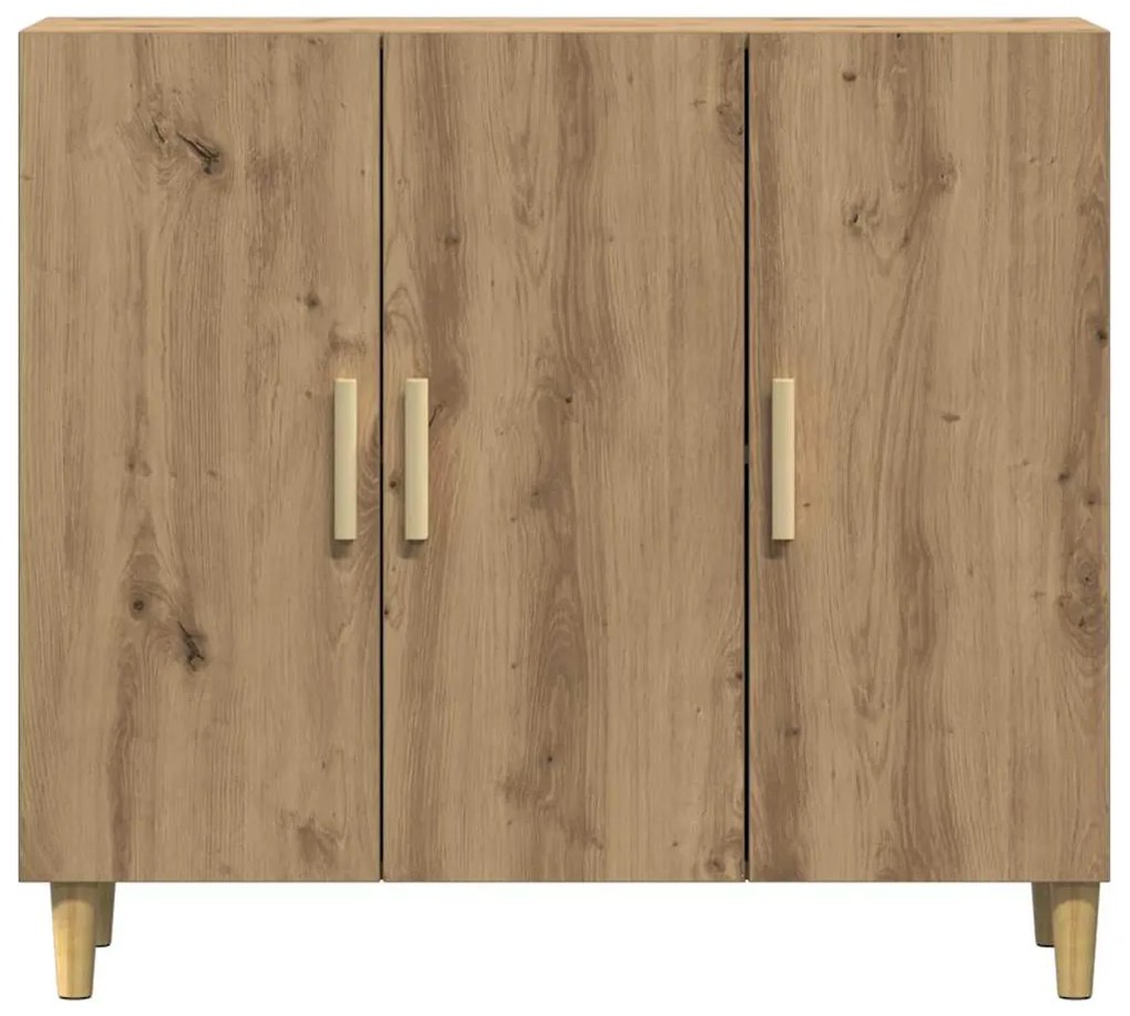 vidaXL Ντουλάπι Αρτισιανή Δρυς 90 x 34 x 80 εκ. από Επεξεργασμένο Ξύλο