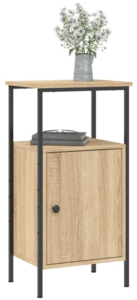 vidaXL Κομοδίνο Sonoma Δρυς 41 x 31 x 80 εκ. από Επεξεργασμένο Ξύλο