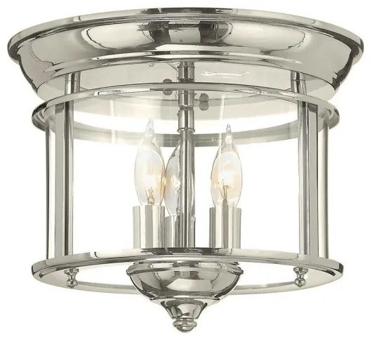 Πλαφονιέρα Φωτιστικό Οροφής 3xE14 Gentry Elstead Lighting-HK-GENTRY-F-PN-Νίκελ Ματ HK-GENTRY-F-PN