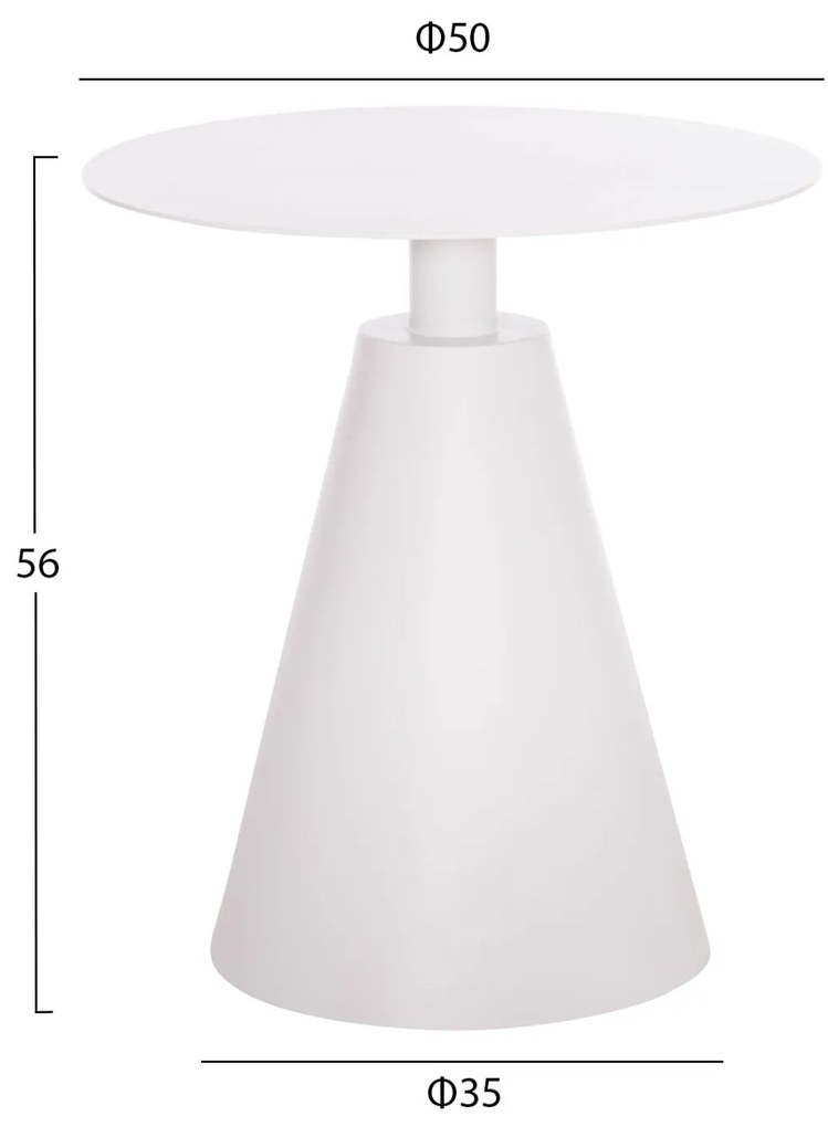 Σετ Κήπου Σαλόνι OREGO 3 τεμ. C21106.02 Αλουμίνιο σε Λευκό 58x55x83 εκ.