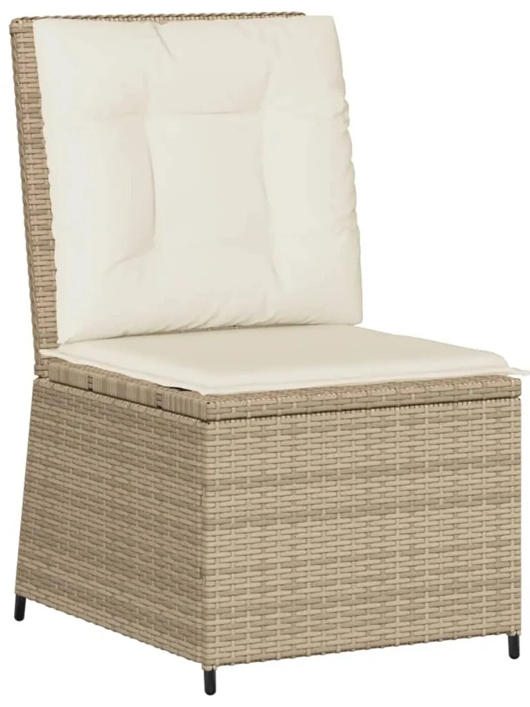 vidaXL Σαλόνι Κήπου Σετ 7 τεμ. Μπεζ Συνθετικό Ρατάν με Μαξιλάρια