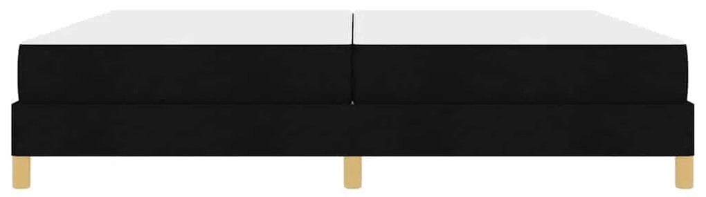 vidaXL Κρεβάτι με ελατήρια Μαύρο και Καφέ 200 x 200 cm