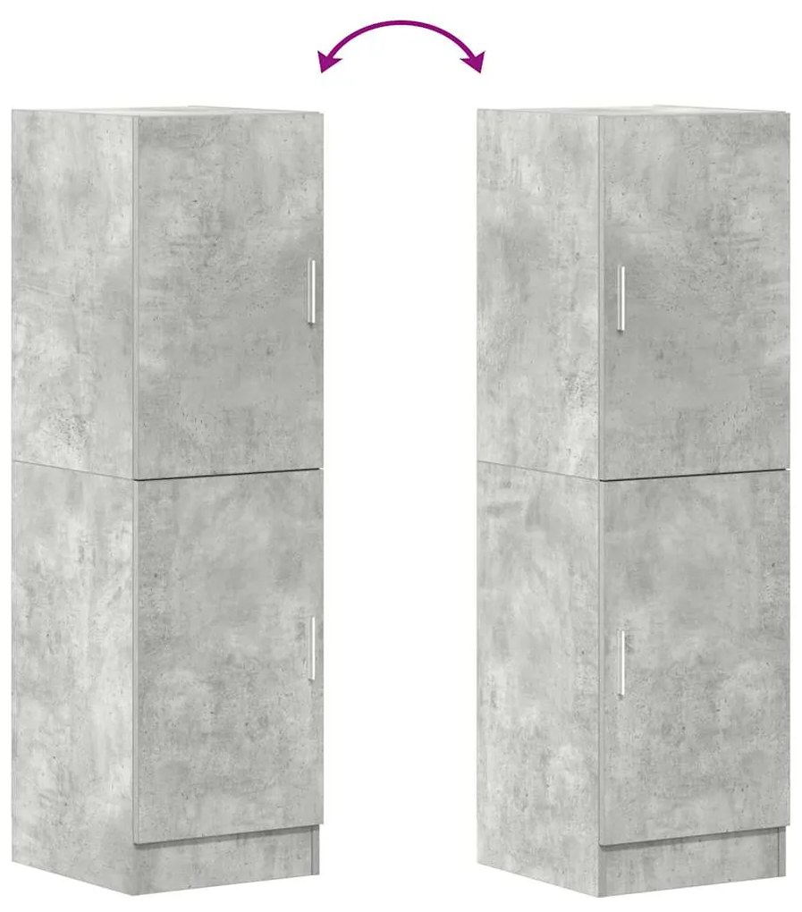 Ντουλάπι κουζίνας Σκυρόδεμα Γκρι 38x41,5x131,5 cm - Γκρι