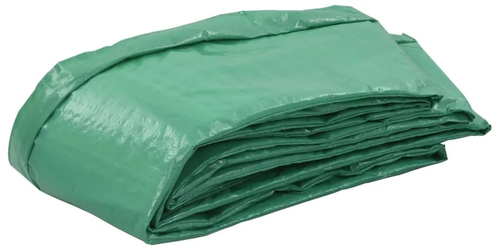 vidaXL Μαξιλάρι Προστατευτικό Τραμπολίνου 3,05 μ Πράσινο Πολυαιθυλένιο