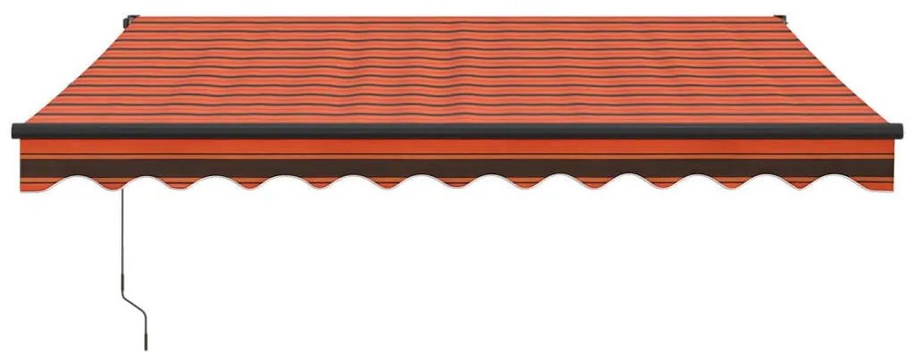 Τέντα Πτυσσόμενη Πορτοκαλί/Καφέ 3,5 x 2,5 μ. Ύφασμα / Αλουμίνιο - Πορτοκαλί