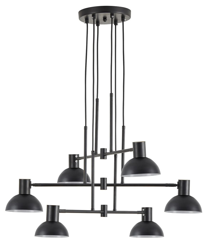 Φωτιστικό Οροφής  SE21-BL-100-MS3 ADEPT PENDANT Black Metal Pendant Black Metal Shade+ - 51W - 100W - 77-8881