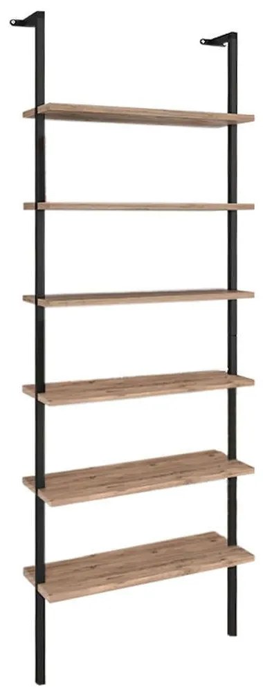 Βιβλιοθήκη Madison 0220245 60x20x183cm Oak-Black