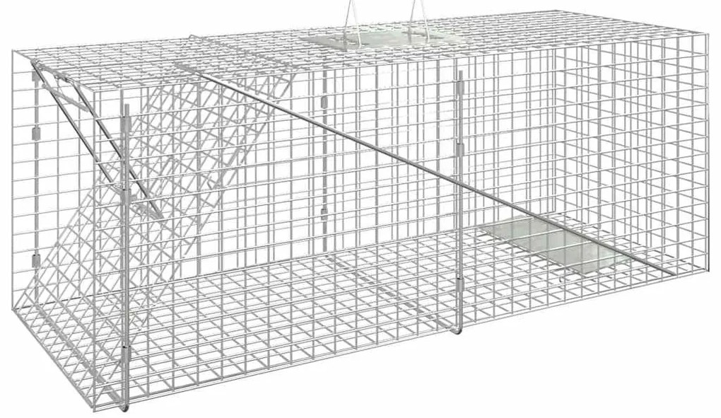 vidaXL Παγίδα Ζώων 64,5 x 25 x 26,5 εκ. από Γαλβανισμένο Χάλυβα
