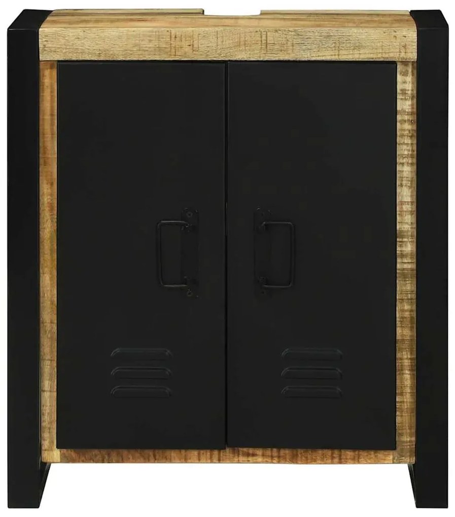 vidaXL Ντουλάπι νιπτήρα Καφέ 55 x 35 x 60 εκ. Στερεό ξύλο μάνγκο