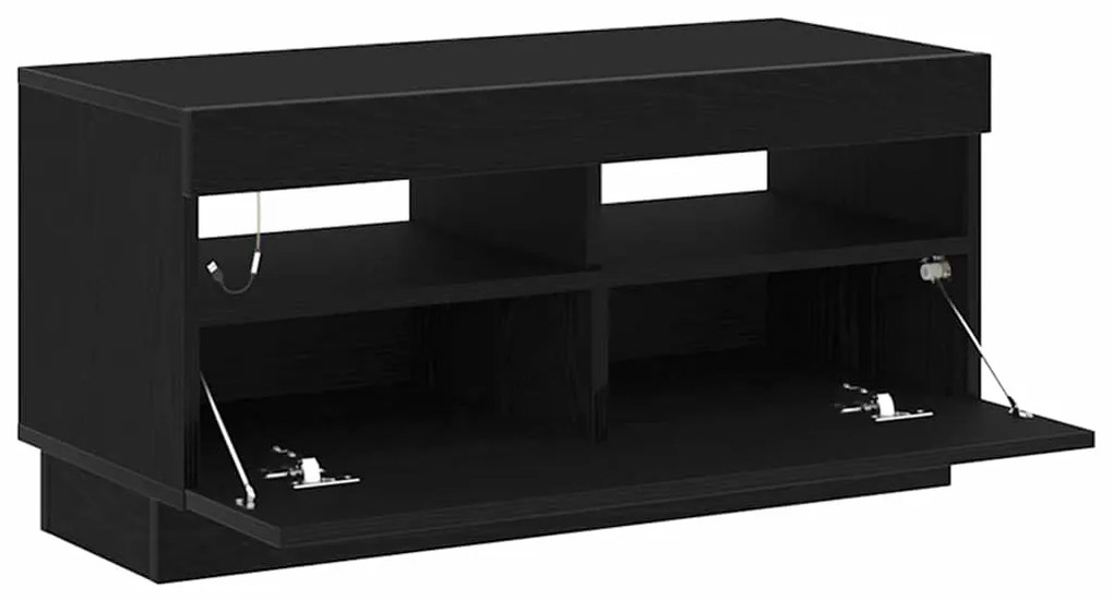 vidaXL Ντουλάπι TV Μαύρο 80 x 35 x 40 εκ Επεξεργασμένο ξύλο