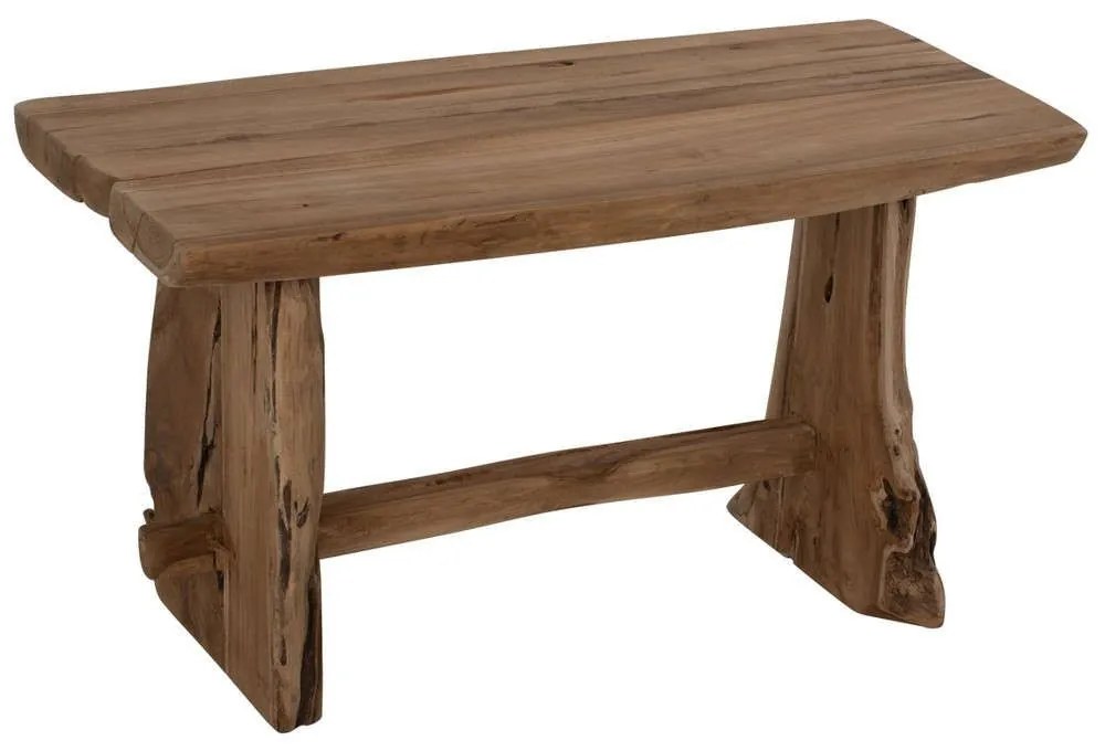 Παγκάκι HM9347 80x40x44cm Από Μασίφ Ξύλο Teak Natural Διθέσιος