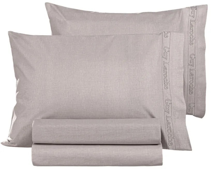 Σεντόνι King Size Επίπεδο (270x280) Guy Laroche Color Plus Λιλά