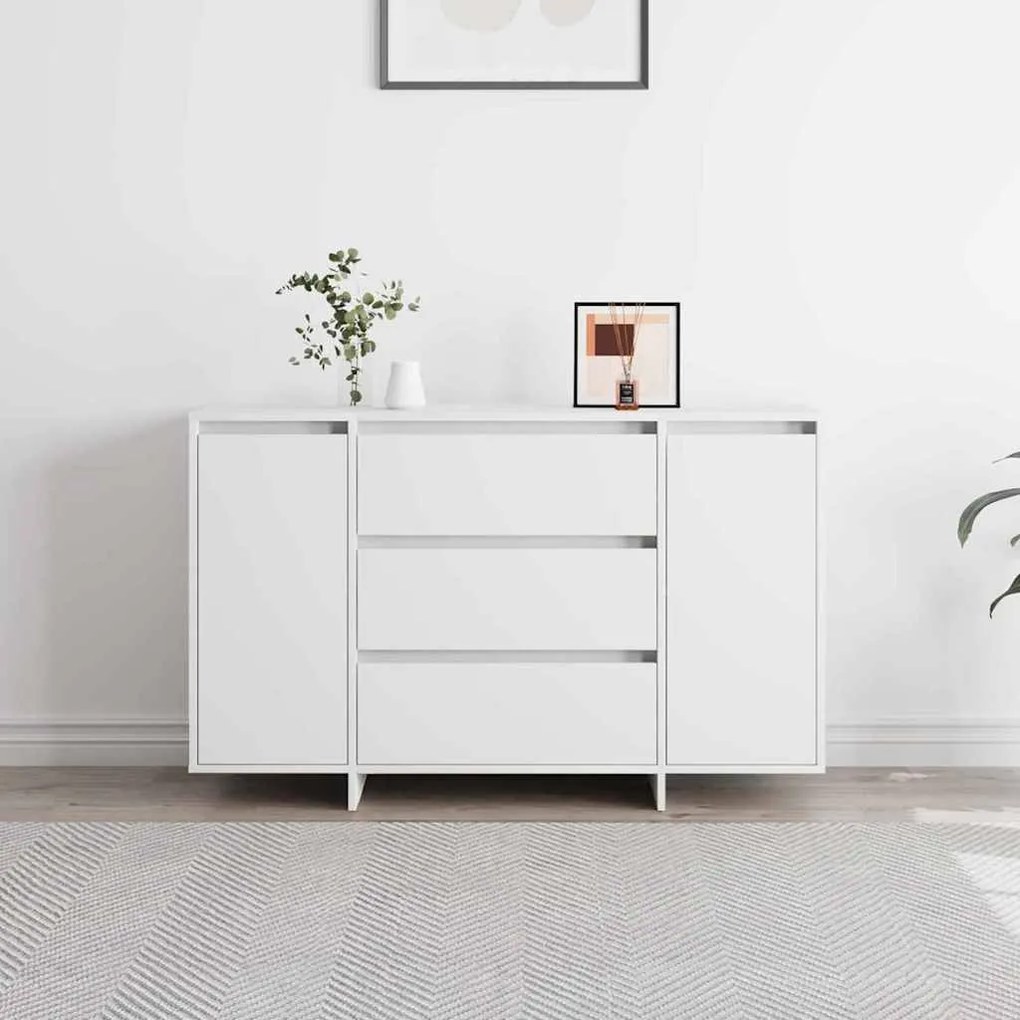 vidaXL Πλαϊνό γραφείο Λευκό 120 x 41 x 75 εκ. Επεξεργασμένο ξύλο