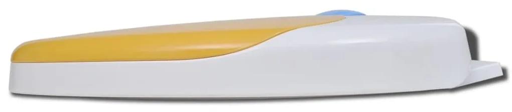 Καθίσματα Τουαλέτας με Soft Close 2 τεμ. Λευκά/Κίτρινα Πλαστικά - Πολύχρωμο
