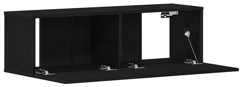 vidaXL Ντουλάπι TV Μαύρη Οξυά 100 x 30 x 30 cm Επεξεργασμένο ξύλο