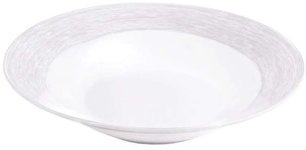 Πιάτο Βαθύ Elegancy NW24010022 Φ23cm White-Grey Max Home Πορσελάνη