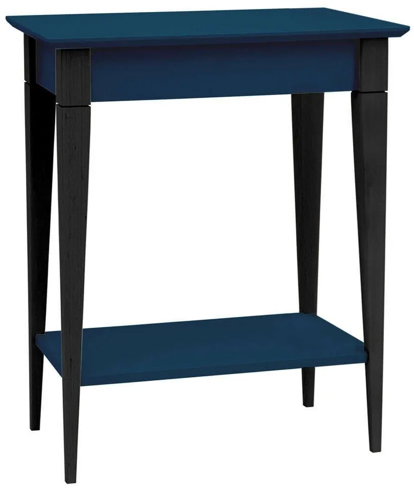 Κονσόλα Mimo S MIMOCSBL14 65x35x74cm Petrol Blue-Black Mdf,Ξύλο