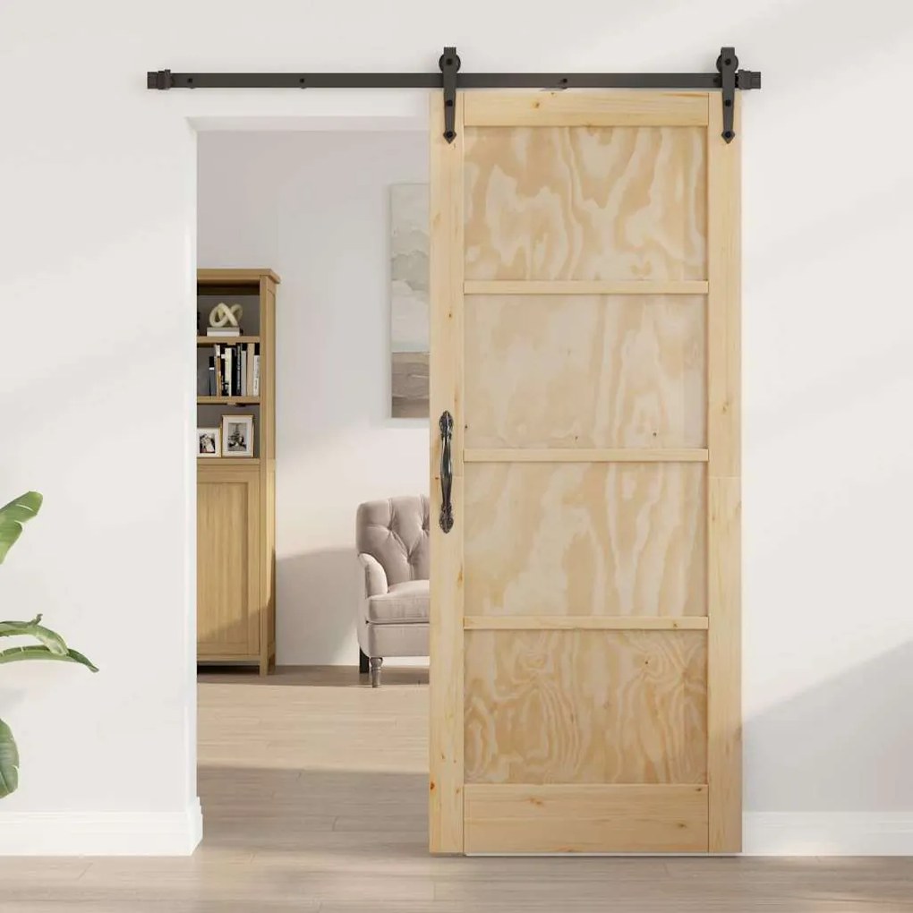 vidaXL Εσωτερική Πόρτα Καφέ 83 x 202 εκ. Κόντρα πλακέ