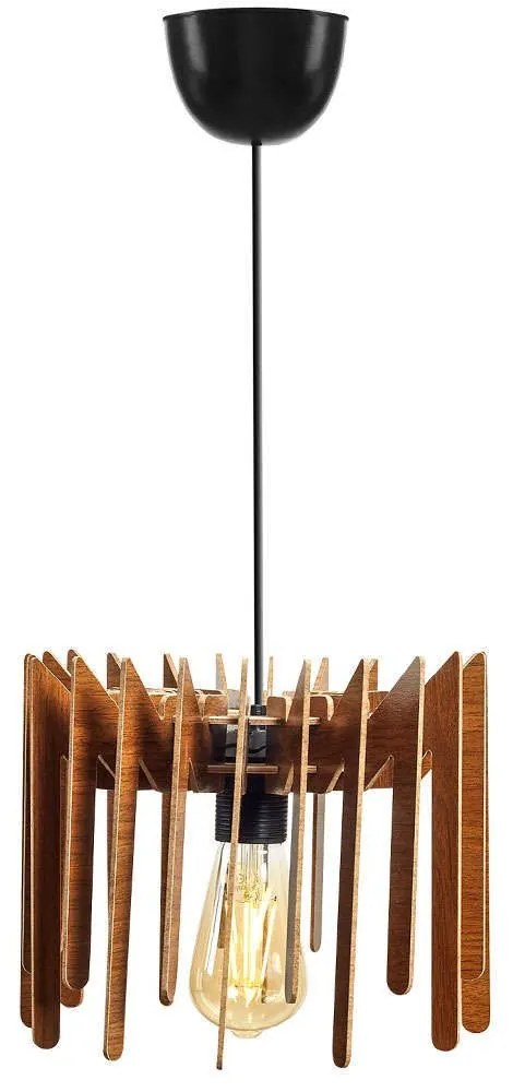 Φωτιστικό Οροφής 390FLH1552 Φ23x55cm 1xE27 40W Walnut Opviq