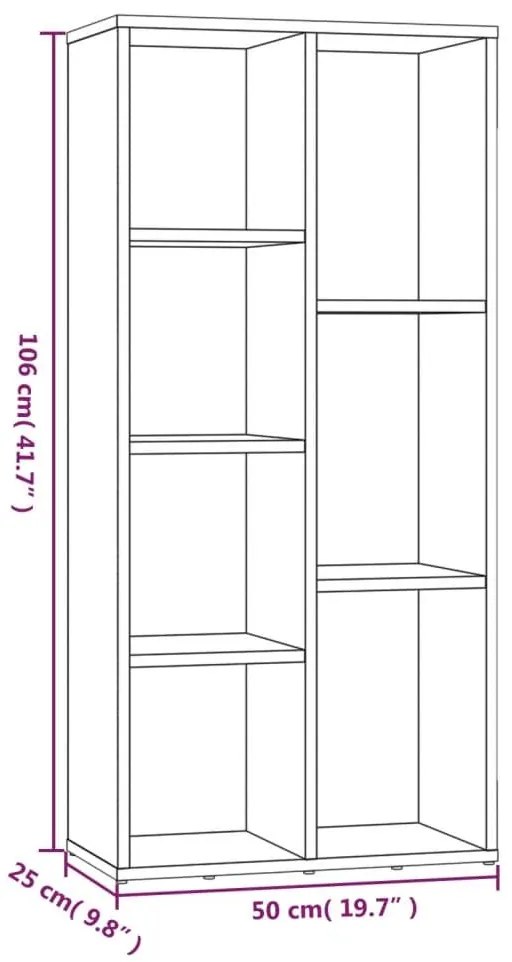 Βιβλιοθήκη Γκρι Sonoma 50 x 25 x 106 εκ. - Γκρι