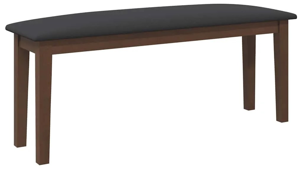 Πάγκος vidaXL 110 cm Καφέ μασίφ ξύλο καουτσούκ