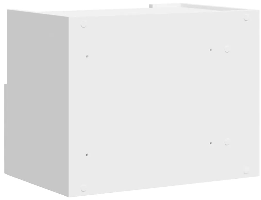 vidaXL Κομοδίνα Επιτοίχια 2 τεμ. Λευκά 45x30x35 εκ.