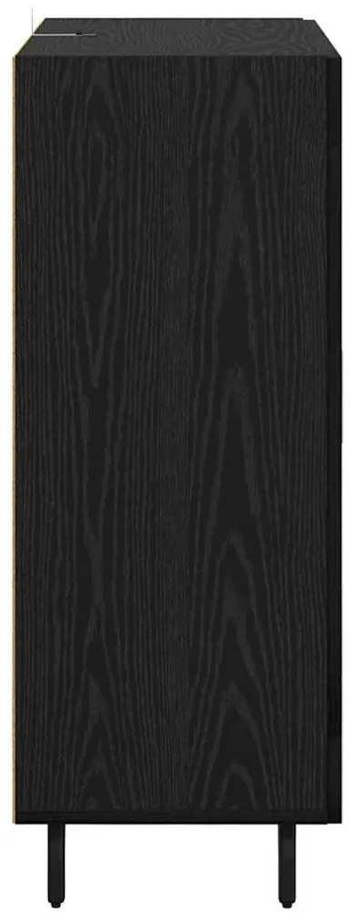 vidaXL Πλαϊνό γραφείο Μαύρη Οξυά 69,5 x 34 x 90 εκ.