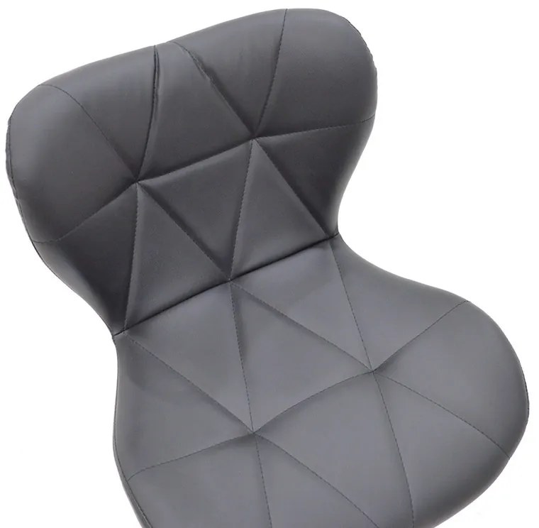 Σκαμπό μπαρ Coozy pakoworld pu σε μαύρο χρώμα σκελετός χρωμίου