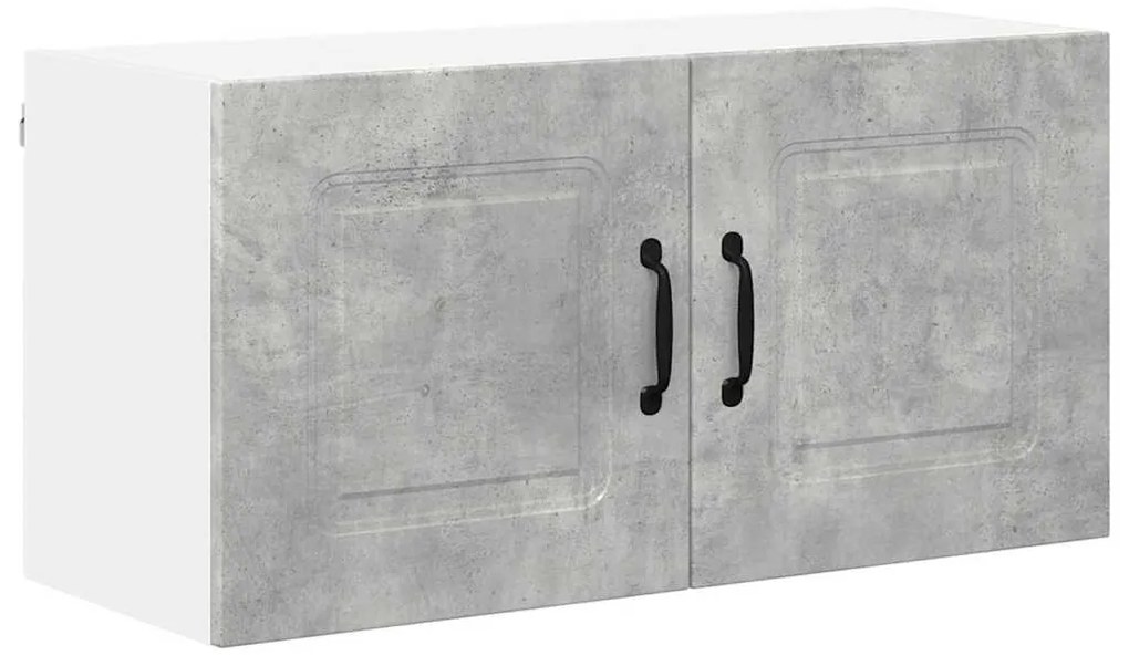 vidaXL Κρεμαστό ντουλάπι κουζίνας Σκυρόδεμα Γκρι 80 x 31 x 40 εκ