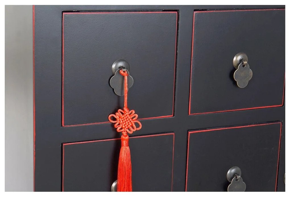 Τηλεόραση DKD Home Decor Μαύρο Πολύχρωμο Ξύλο Έλατο Ξύλο MDF 130 x 24 x 51 cm