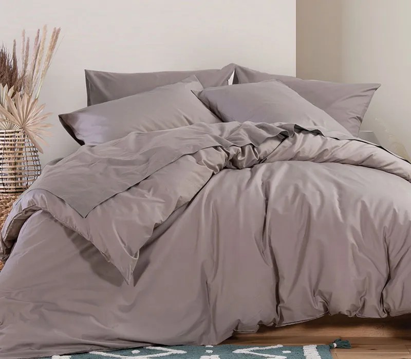 Σετ Μαξιλαροθήκες Basic 1185-Mocca 2x(52x72) - Nef-Nef Homeware