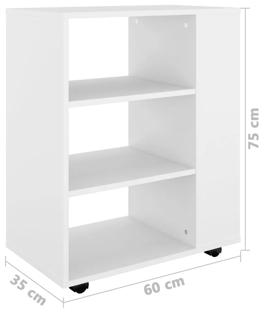 ΝΤΟΥΛΑΠΙ ΤΡΟΧΗΛΑΤΟ ΛΕΥΚΟ 60 X 35 X 75 ΕΚ. ΑΠΟ ΜΟΡΙΟΣΑΝΙΔΑ 808449